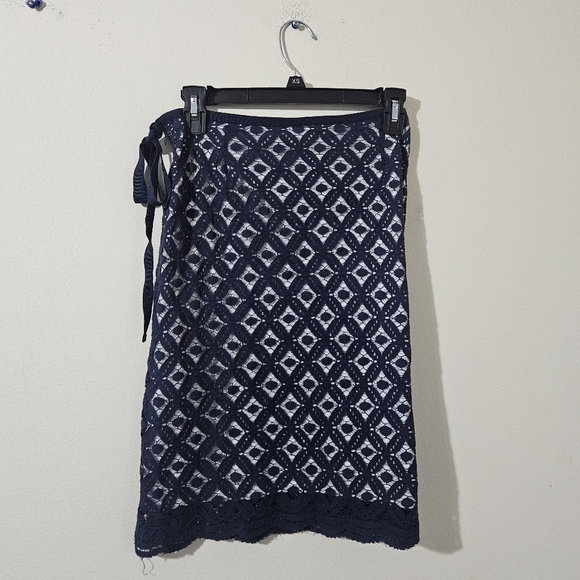 Max Studio Lace Overlay Skirt - Picture 3 of 5